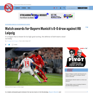 A complete backup of www.bavarianfootballworks.com/2020/2/9/21130425/bayern-munich-match-awards-player-rankings-bundesliga-alpho