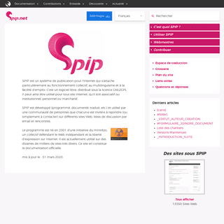 A complete backup of spip.net
