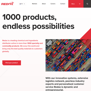 Redox - Bringing the best quality materials to customers around the world.