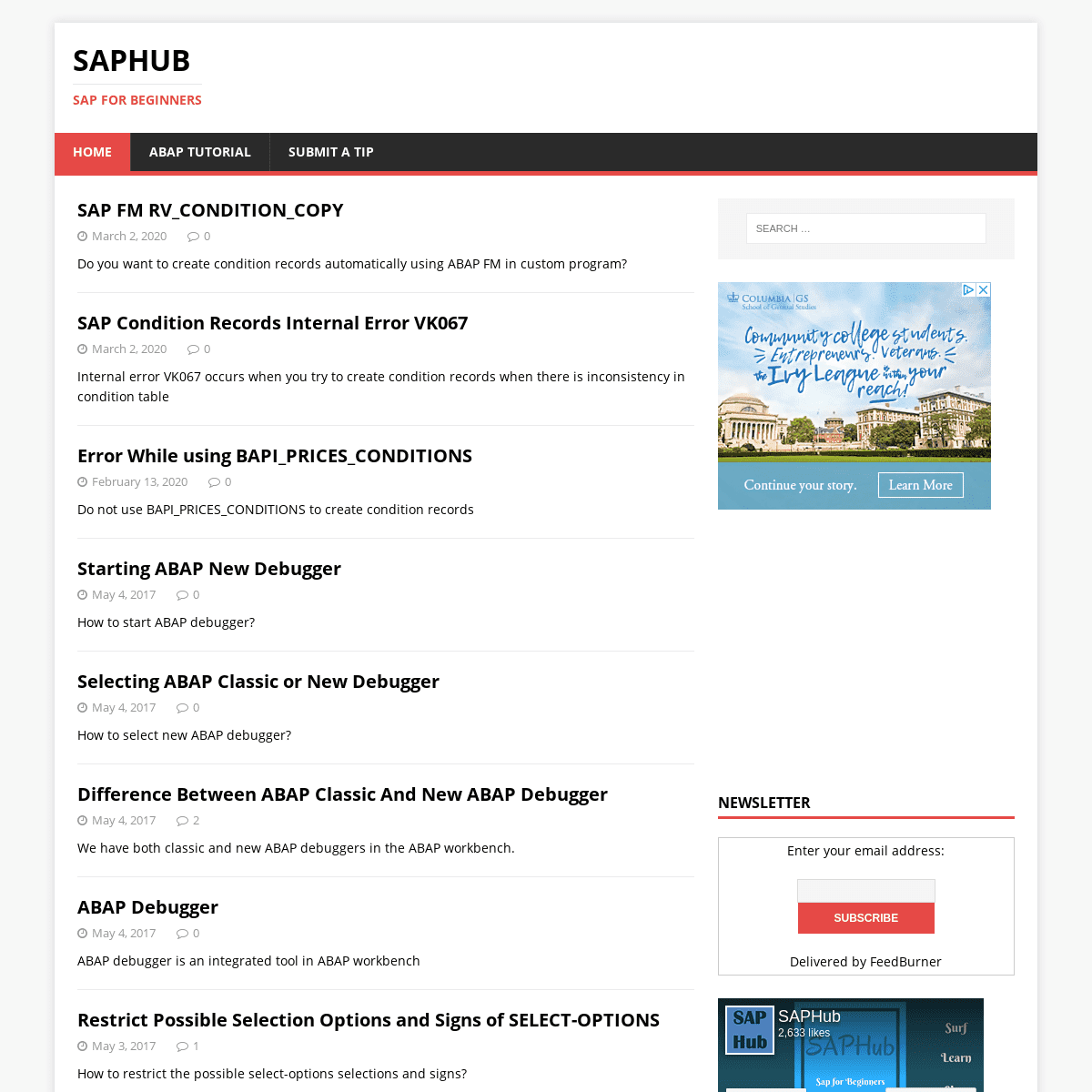 SAPHub - SAP for Beginners