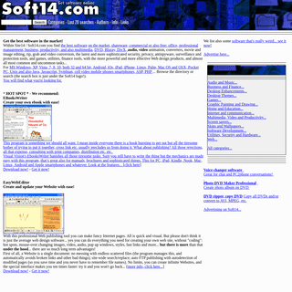 Soft14 - the best software out there- business, video, office, finance, audio, management, multimedia, hobby, utilities and game
