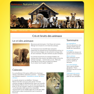 A complete backup of animaux-nature.com