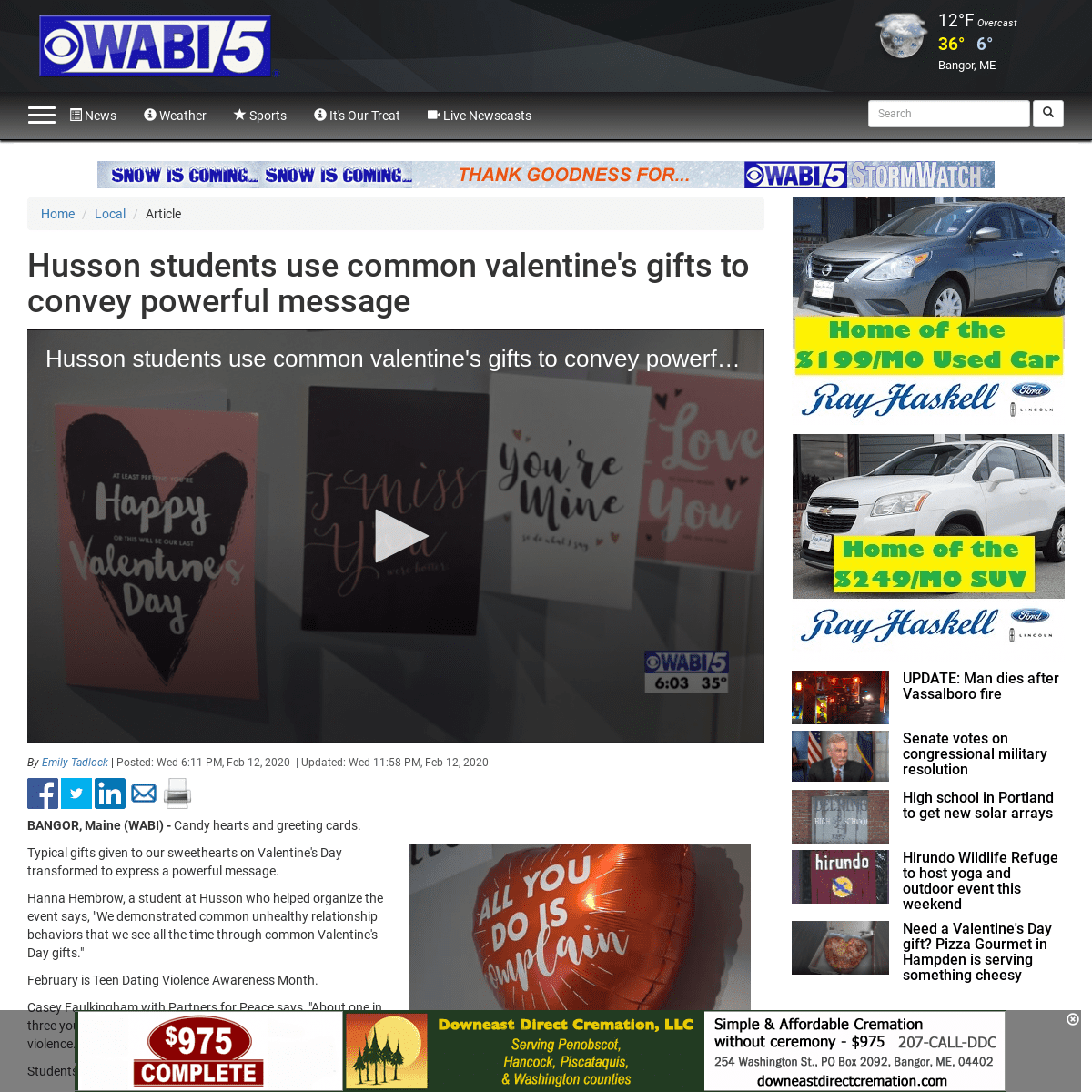 A complete backup of www.wabi.tv/content/news/Husson-students-use-common-valentines-gifts-to-convey-powerful-message-567814131.h