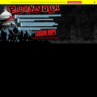 PunkVoter.com - Sign Up