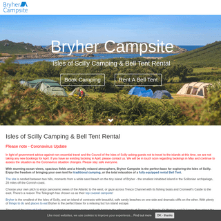 A complete backup of bryhercampsite.co.uk