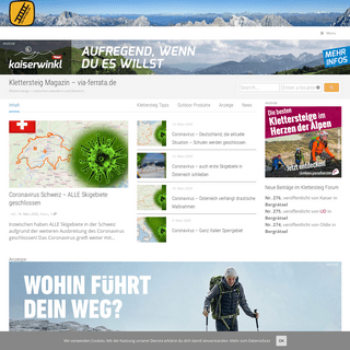 Klettersteige â†” Klettersteig Touren mit Karte und Topo - via-ferrata.de