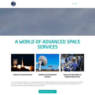 SSC â€“ Swedish Space Corporation â€“ We provide advanced space services