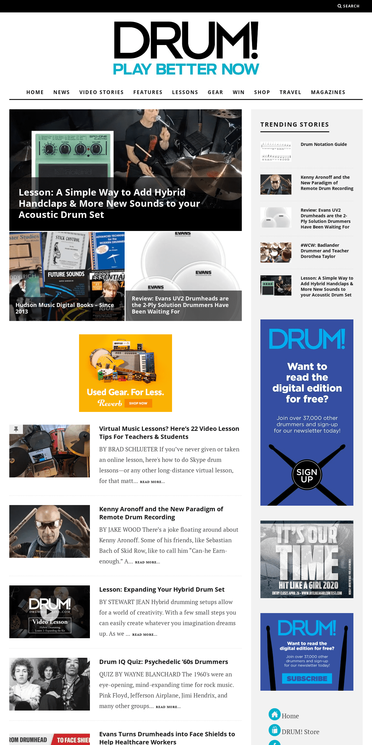 A complete backup of drummagazine.com