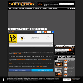 A complete backup of www.sherdog.com/news/news/Beatdown-After-the-Bell-UFC-247-169857