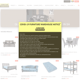 A complete backup of furniture-warehouse.co.za
