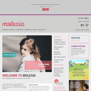 A complete backup of mslexia.co.uk