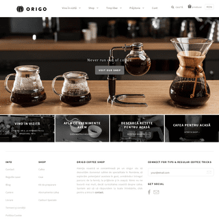 A complete backup of origocoffee.ro