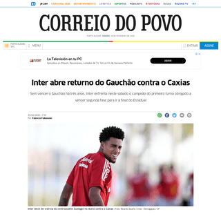 A complete backup of www.correiodopovo.com.br/esportes/inter/inter-abre-returno-do-gauch%C3%A3o-contra-o-caxias-1.402269