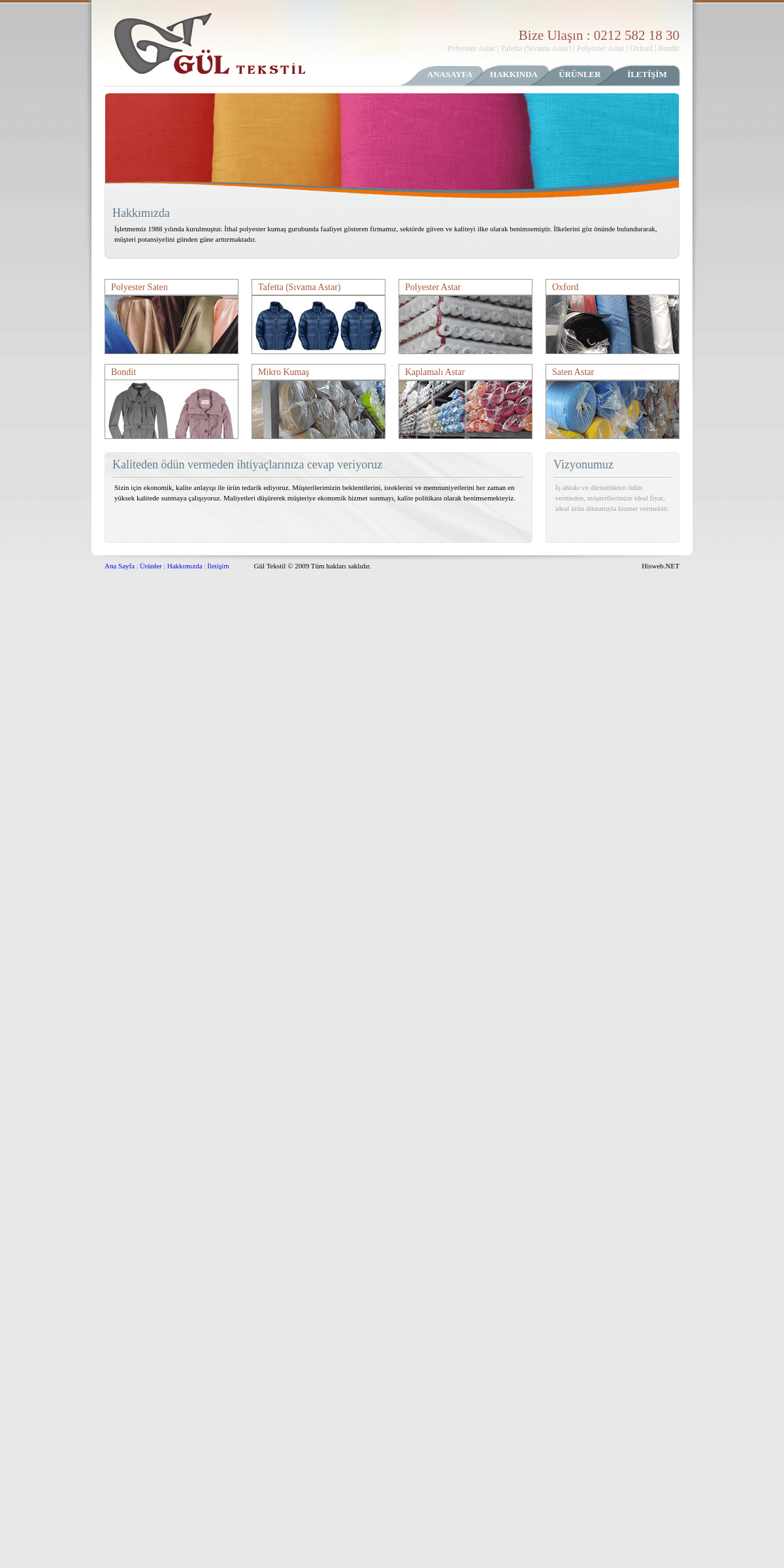 A complete backup of gul-tekstil.com