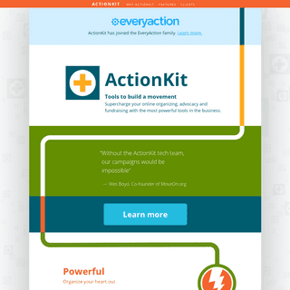 A complete backup of actionkit.com