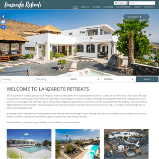 Lanzarote Retreats, Best Holiday Villa & Apartment Rentals in Lanzarote