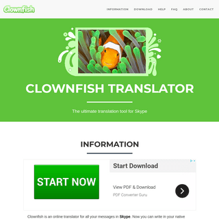 A complete backup of clownfish-translator.com