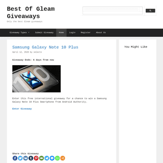 Best Of Gleam Giveaways - Only the best Gleam giveaways