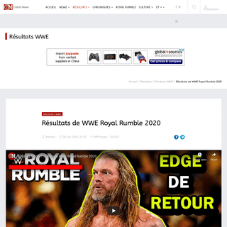 A complete backup of catch-newz.com/resultats/resultats-wwe/19271-royal-rumble-2020