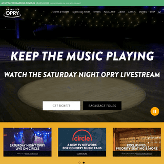 A complete backup of opry.com