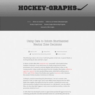 A complete backup of hockey-graphs.com