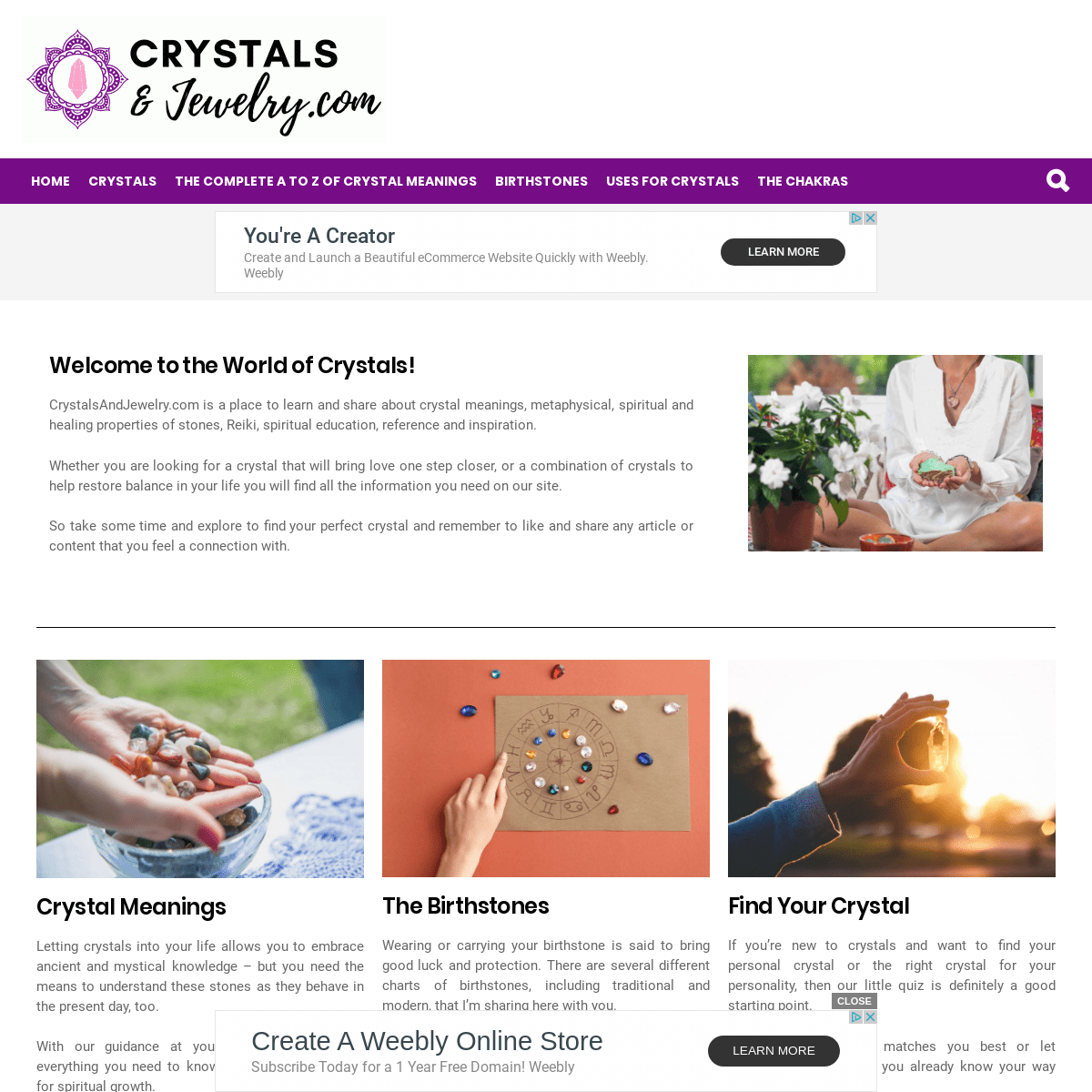 A complete backup of crystalsandjewelry.com