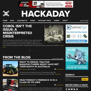 A complete backup of hackaday.com