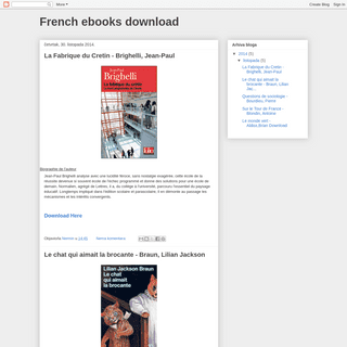 A complete backup of french-e-books.blogspot.com