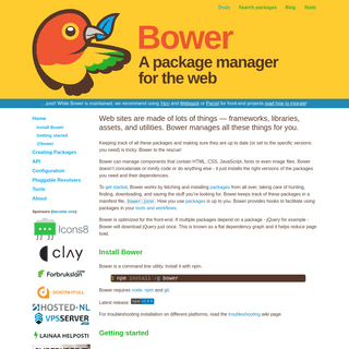 A complete backup of bower.io