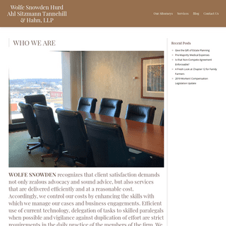 Who We Are - Wolfe Snowden Law Firm - Lincoln, Nebraska