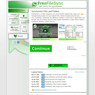 A complete backup of freefilesync.org