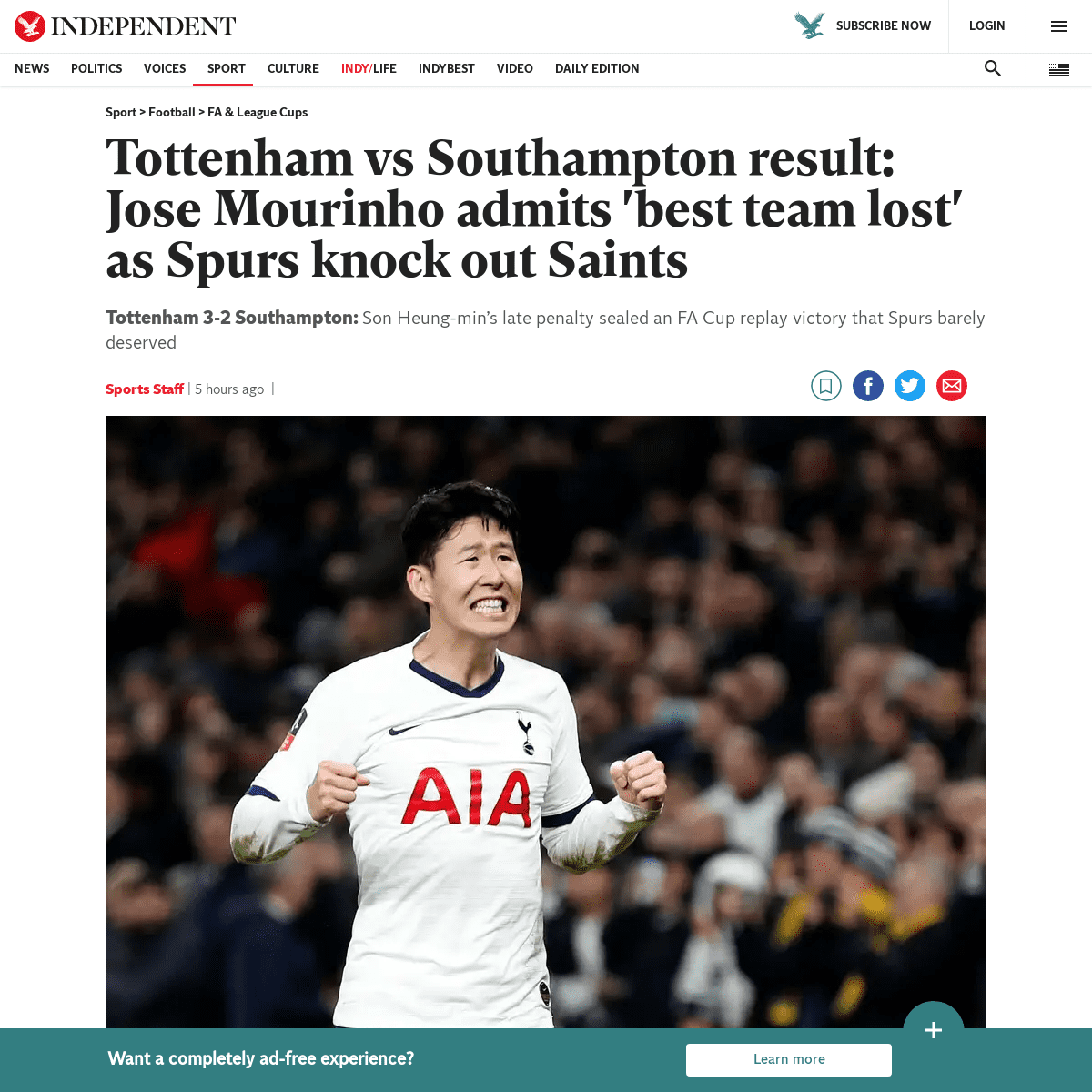 A complete backup of www.independent.co.uk/sport/football/fa-league-cups/tottenham-southampton-result-fa-cup-result-report-jose-