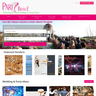 A Directory - Guide for Persian Weddings, parties and special events - making it easy to find service providers for all your ven