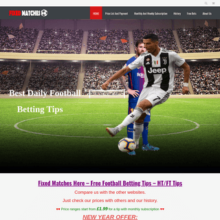 Fixed Football Matches Betting Tips - Best Daily Football Betting Tips