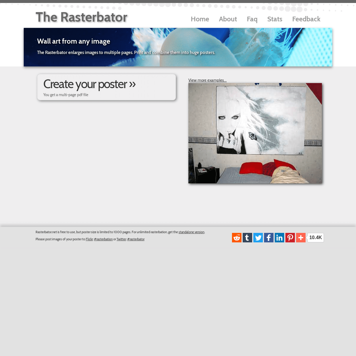 A complete backup of rasterbator.net