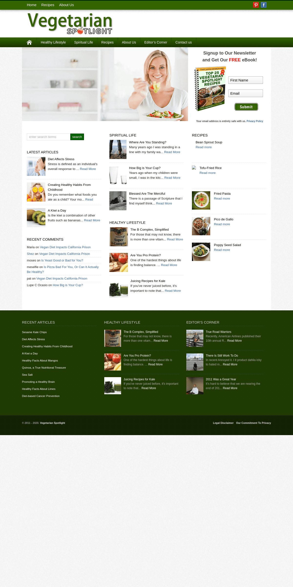 A complete backup of vegetarianspotlight.com