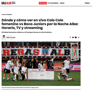 A complete backup of dalealbo.cl/colocolo/Donde-y-como-ver-en-vivo-Colo-Colo-femenino-vs-Boca-Juniors-por-la-Noche-Alba-Horario-