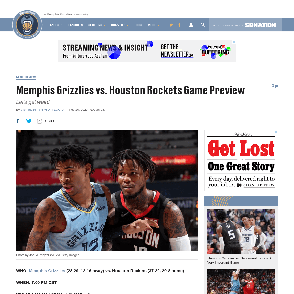 A complete backup of www.grizzlybearblues.com/2020/2/26/21153730/memphis-grizzlies-vs-houston-rockets-game-preview-nba-informati