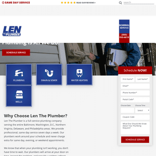 A complete backup of lentheplumber.com