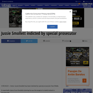 A complete backup of wgntv.com/2020/02/11/jussie-smollett-indicted-by-special-prosector/