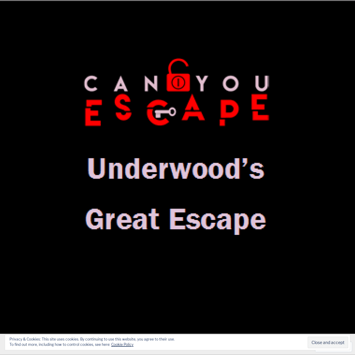 A complete backup of underwoodsgreatescape.com