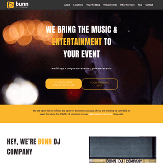Bunn DJ Company - Wedding and Corporate Event DJs
