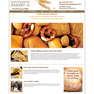 A complete backup of montmartrebakery.com