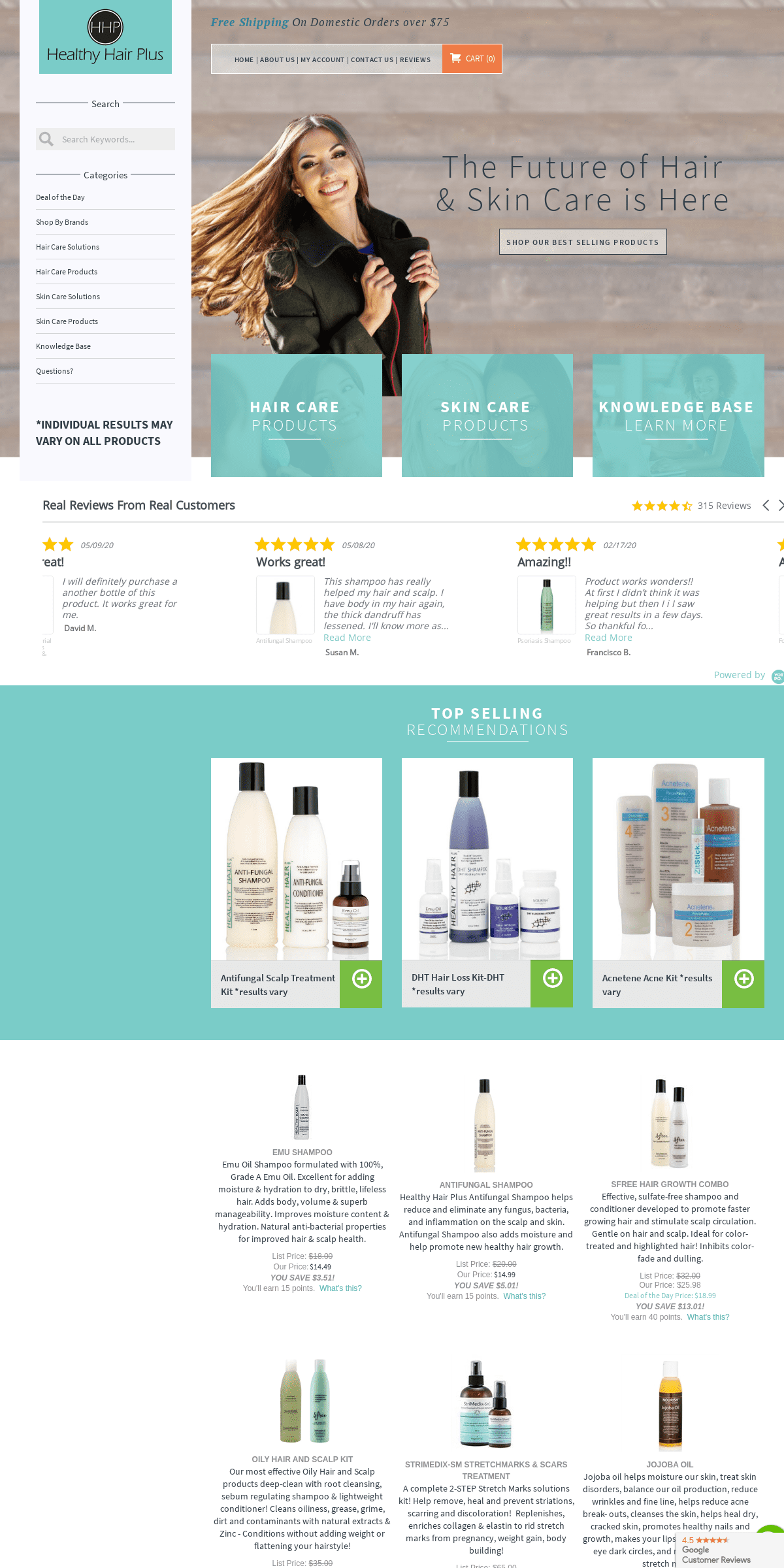A complete backup of healthyhairplus.com
