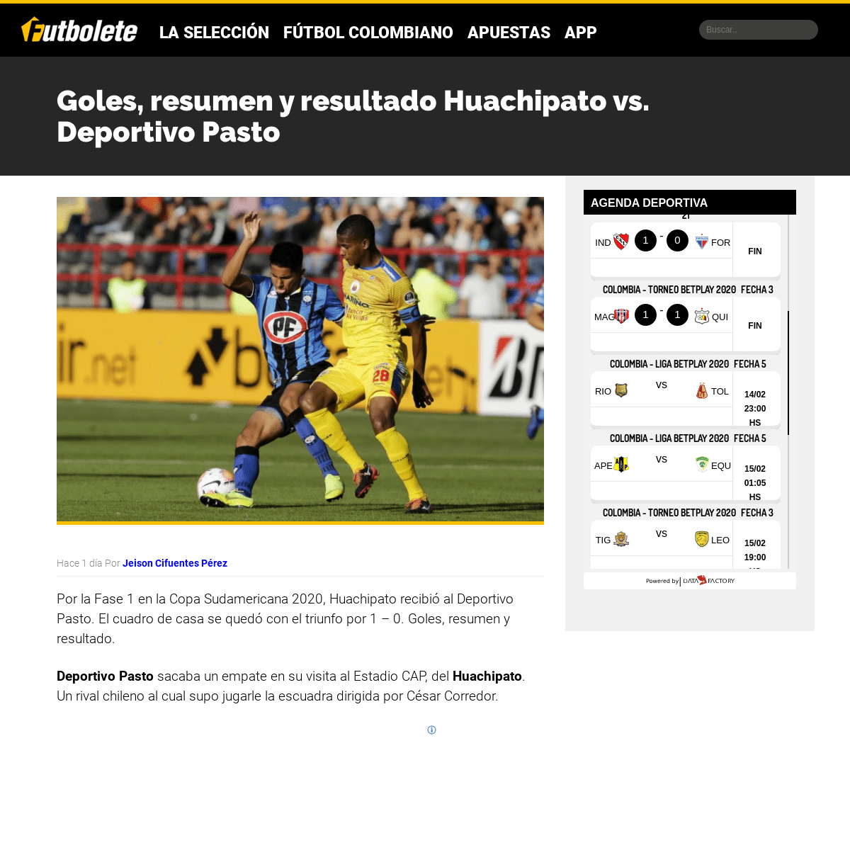 A complete backup of futbolete.com/futbol-colombiano/goles-resumen-y-resultado-huachipato-vs-deportivo-pasto/461814/