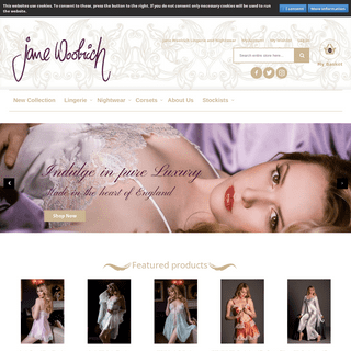 Designer Lingerie - Luxury Silk Nightwear - Romantic Lingerie - Jane Woolrich Design