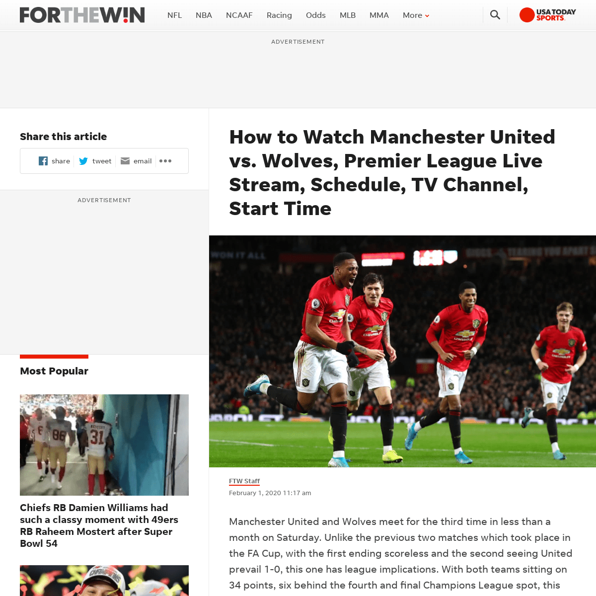 A complete backup of ftw.usatoday.com/2020/02/how-to-watch-manchester-united-vs-wolves-premier-league-live-stream-schedule-tv-ch