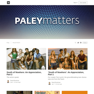 A complete backup of paleymatters.org