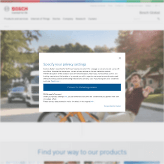A complete backup of bosch.com