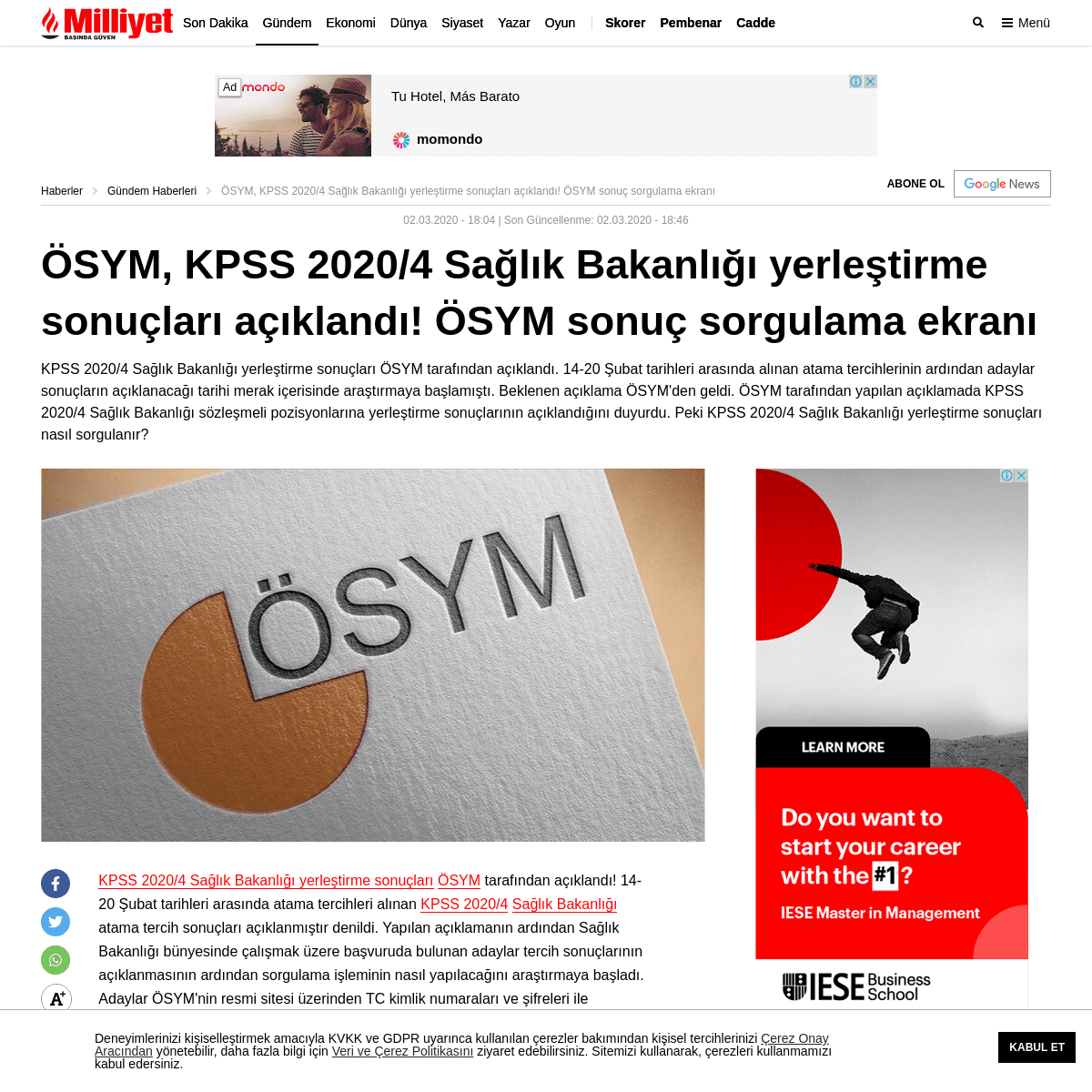 A complete backup of www.milliyet.com.tr/gundem/kpss-2020-4-saglik-bakanligi-yerlestirme-sonuclari-aciklandi-osym-kpss-2020-4-sa